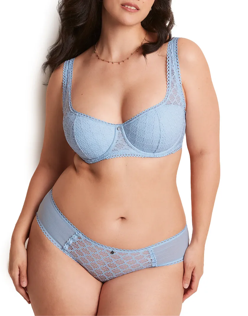 Ede Medium Blue 2 Push Up bra bundle Model 6
