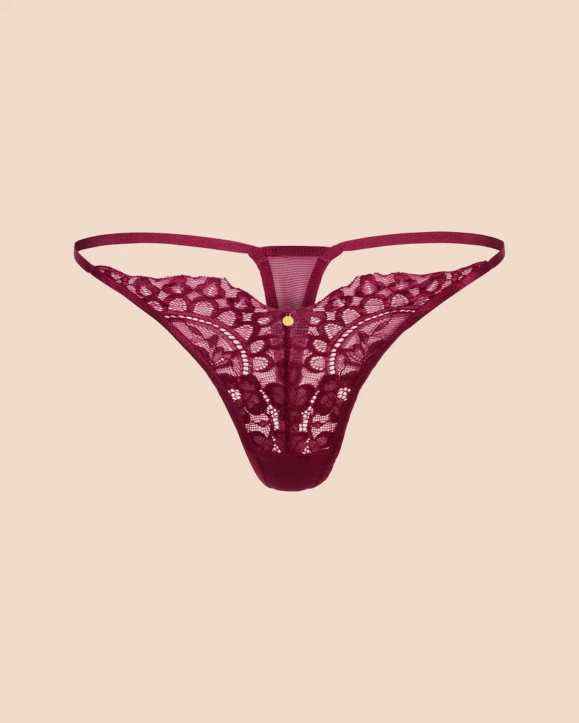 Talulah Thong Dark Red panty bundle Still 3