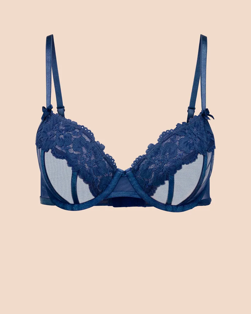 Lacie Dark Blue 2 Unlined bra bundle Still 3