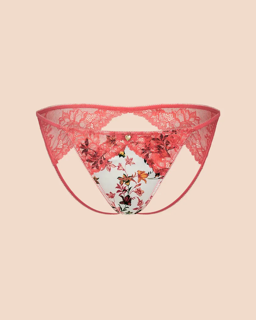 Saskia Cheeky Floral Beige panty bundle Still 3