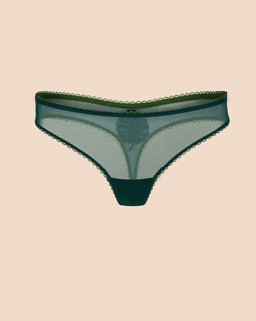 Alyshia Thong Dark Green panty bundle Still 4