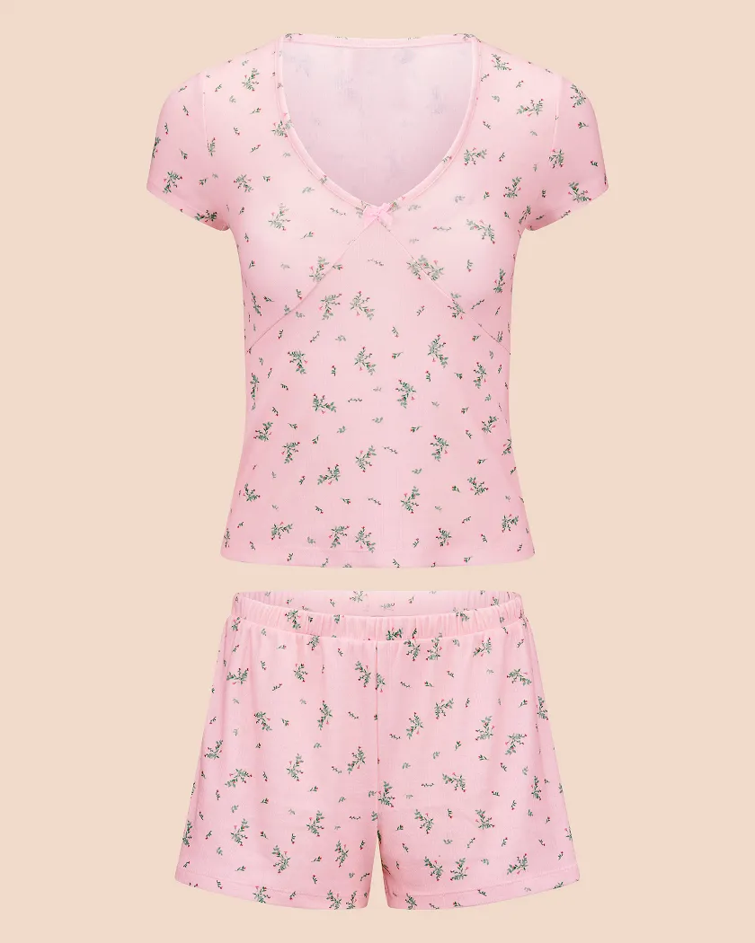 Eloise Floral Pink sleepwear bundle Still 3