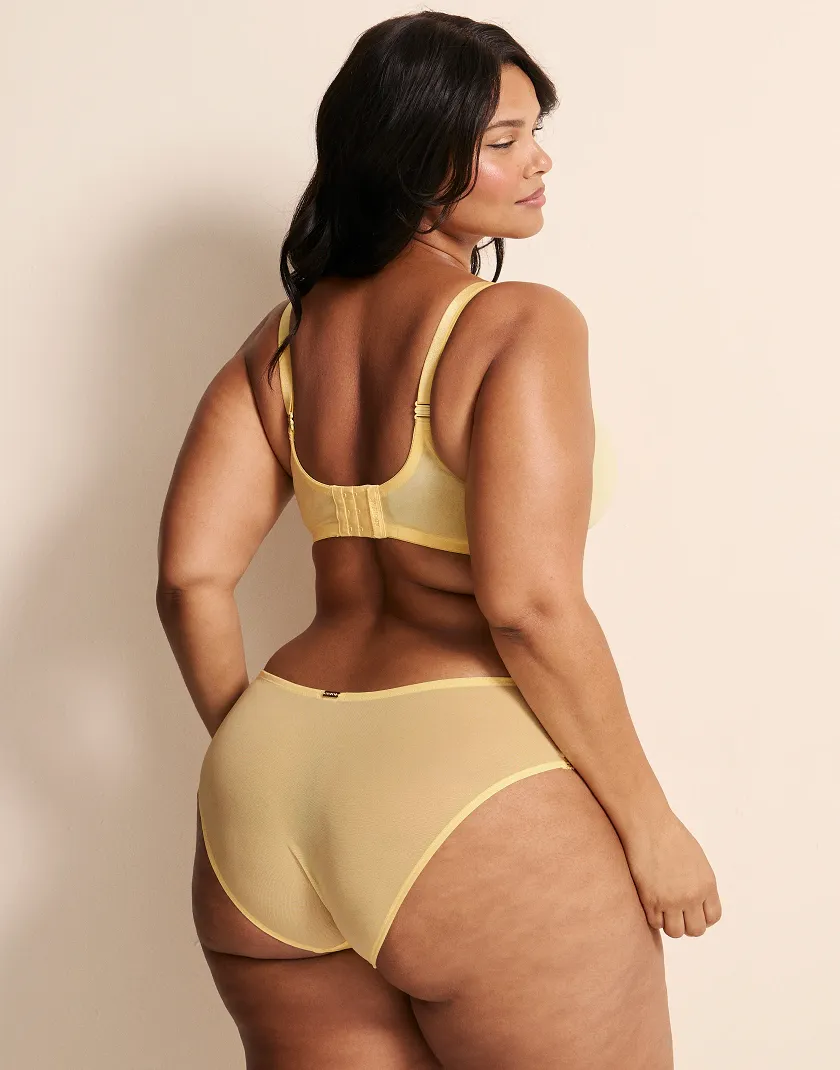 Vicky Light Yellow 2 Unlined bra bundle Model 4