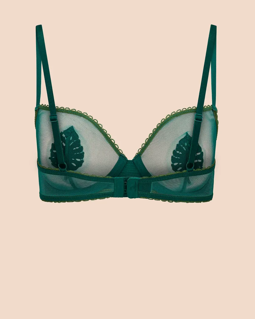 Alyshia Dark Green 2 Unlined bra bundle Still 5