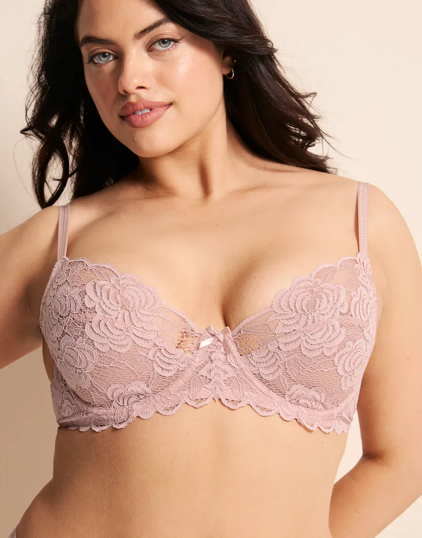 London Medium Beige 2 Unlined bra bundle Model 2