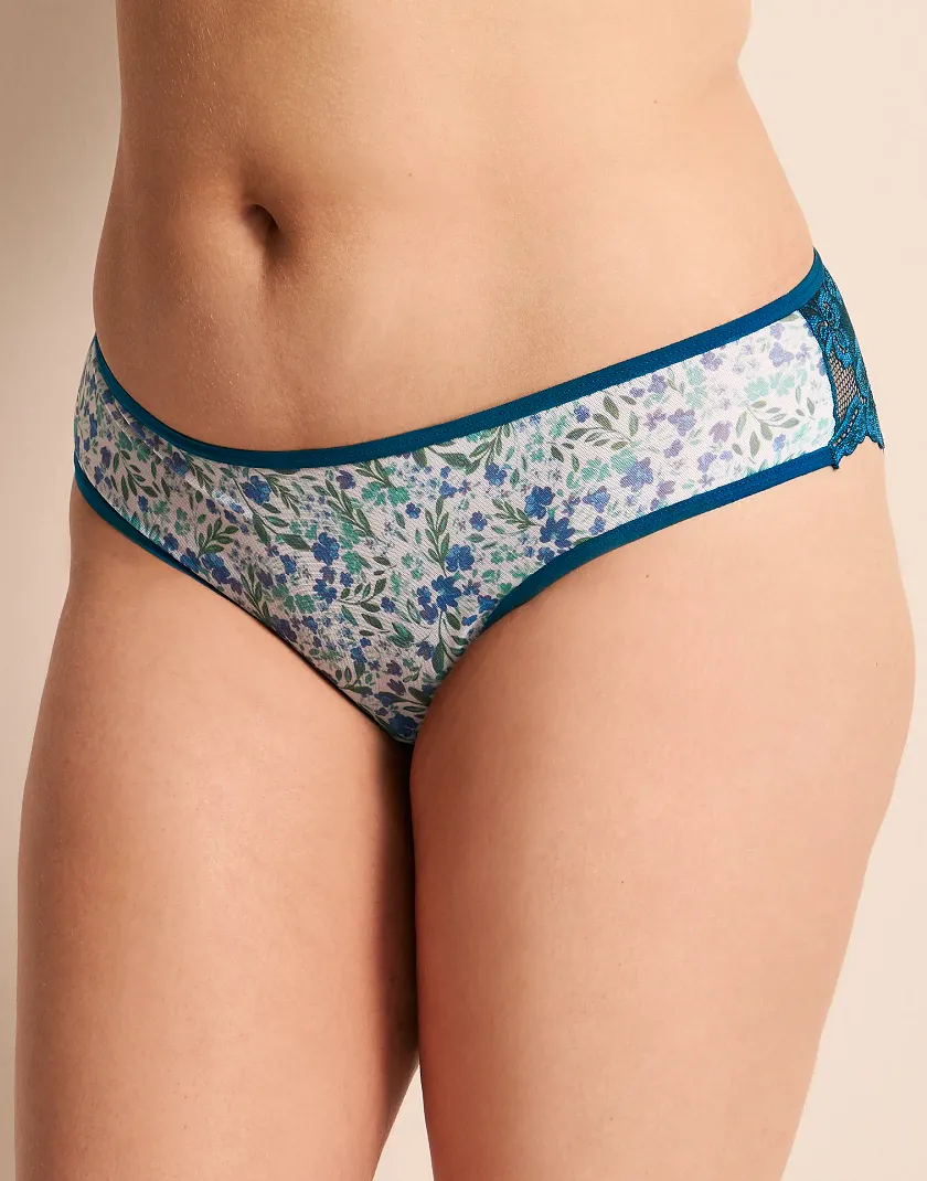 Onita Cheeky Floral White 2 Plus panty bundle Model 5