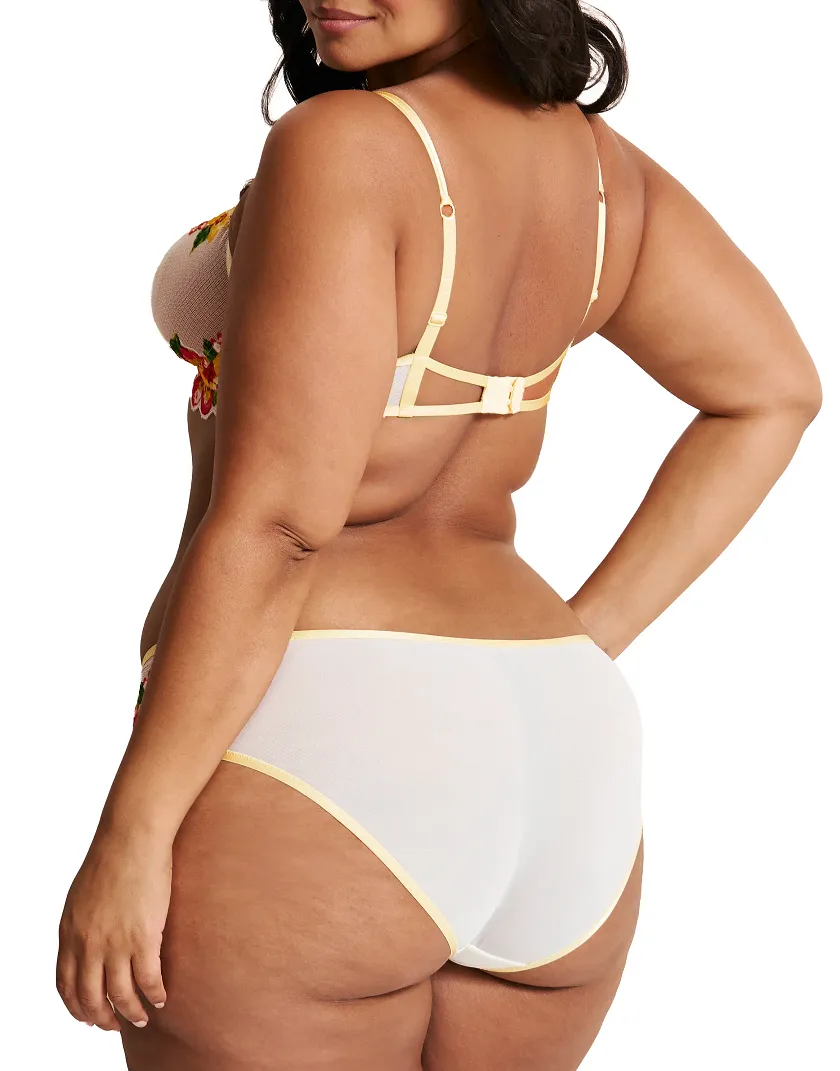 Martha Floral White 2 Unlined bra bundle Model 8