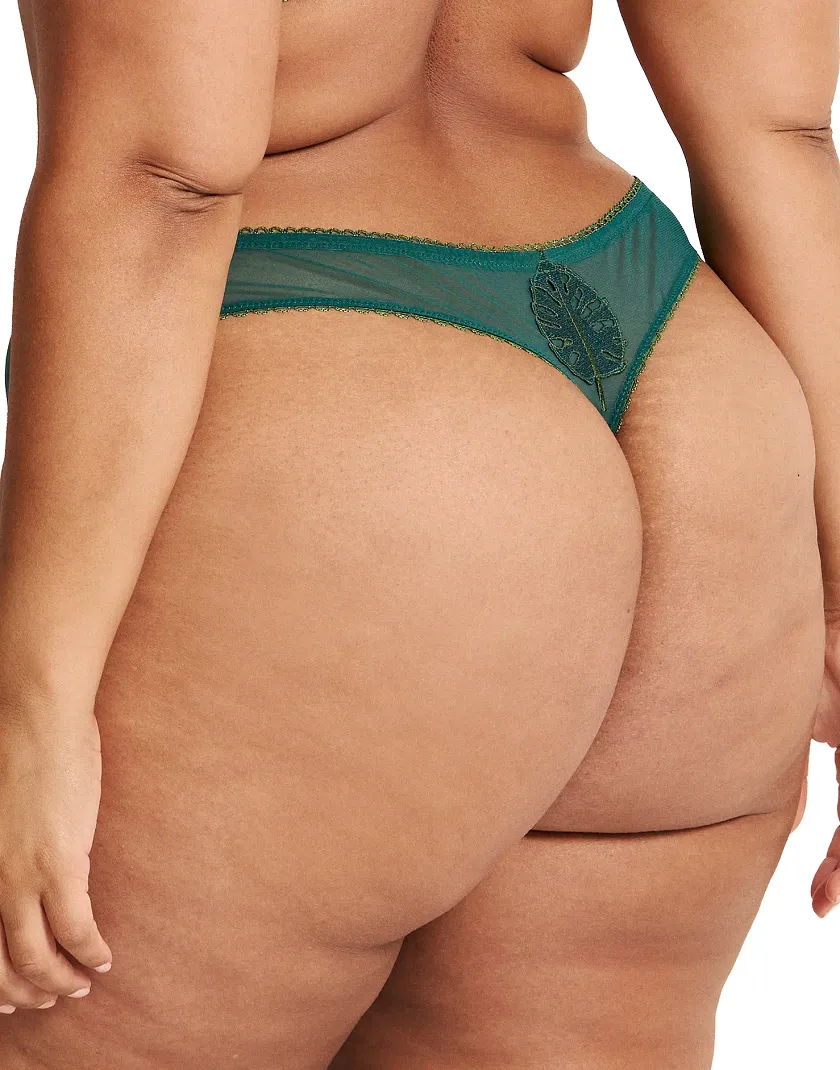 Alyshia Thong Dark Green panty bundle Model 3