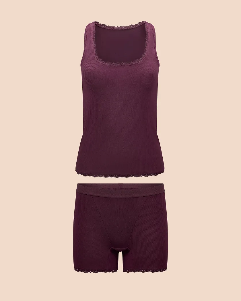 Tayler Dark Purple sleepwear bundle Still 2