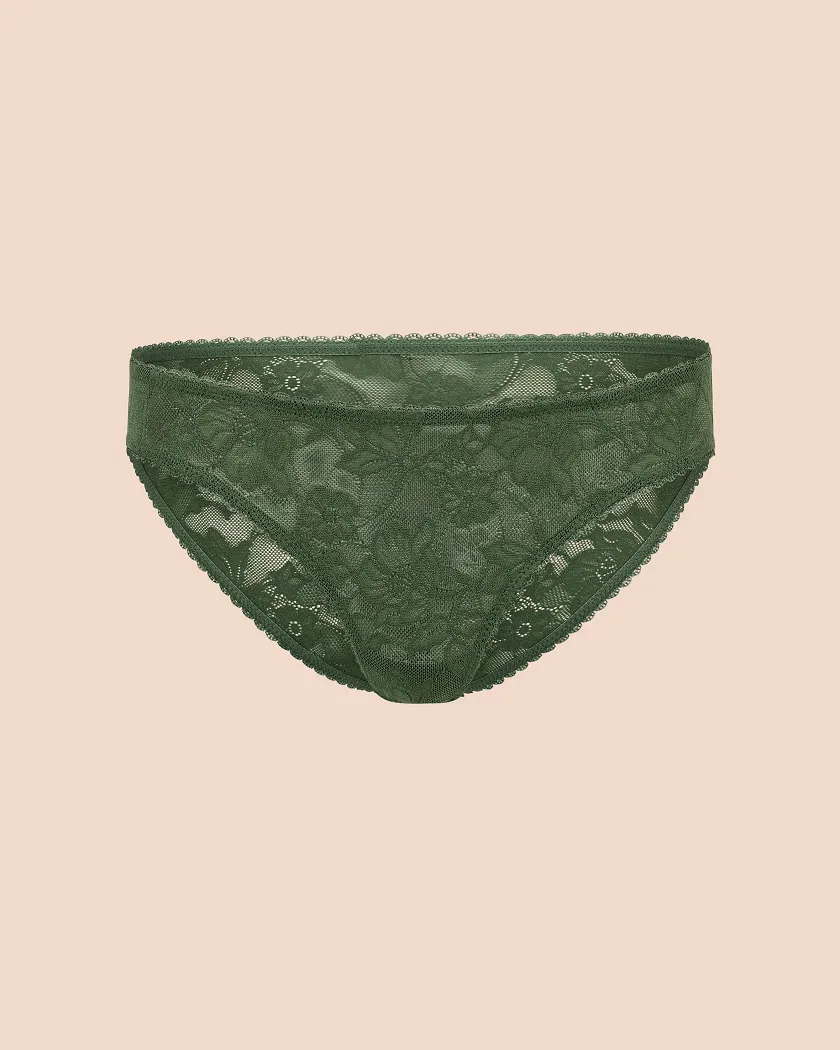 Leina Bikini Dark Green panty bundle Still 3