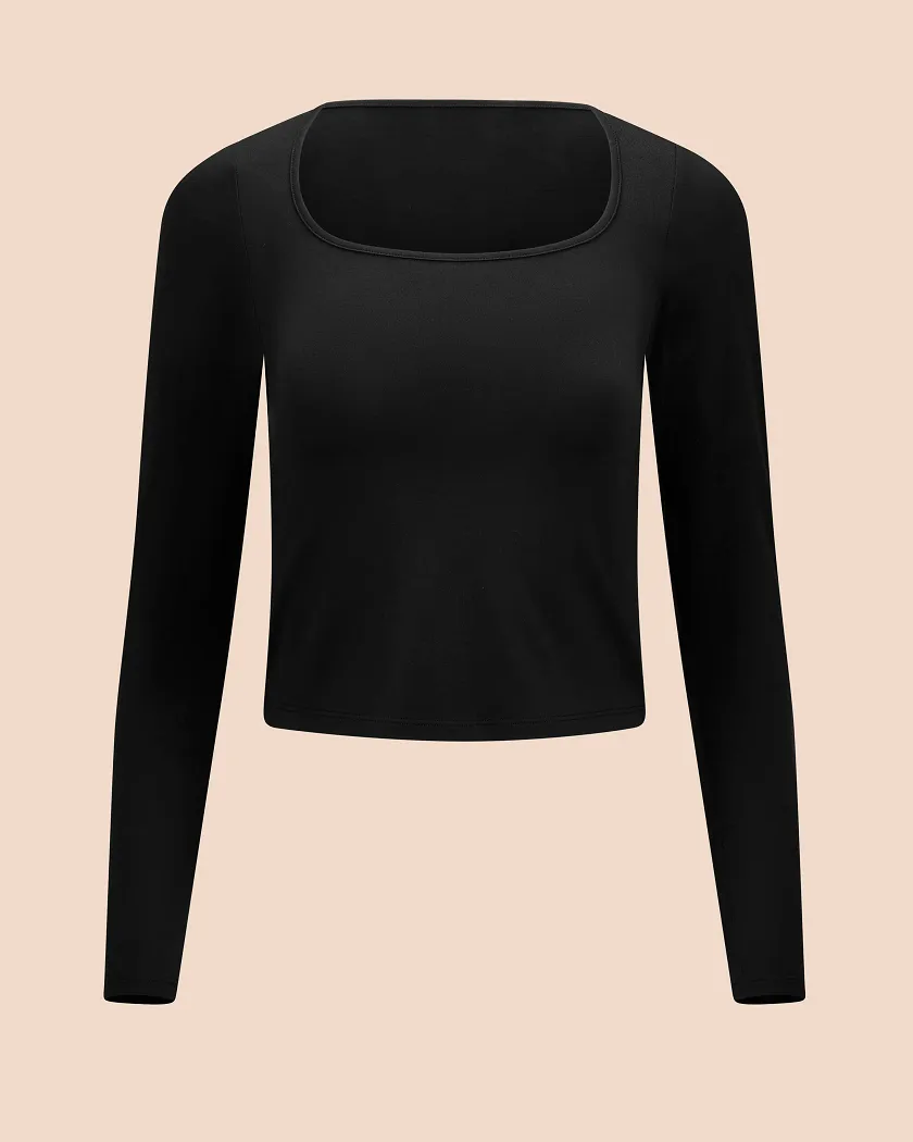 Jersey Long Sleeve Black lounge bundle Still 2