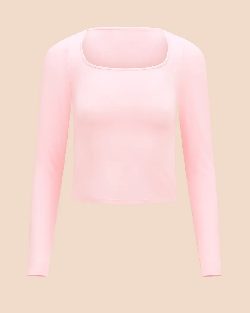 Jersey Long Sleeve Light Pink lounge bundle Still 2