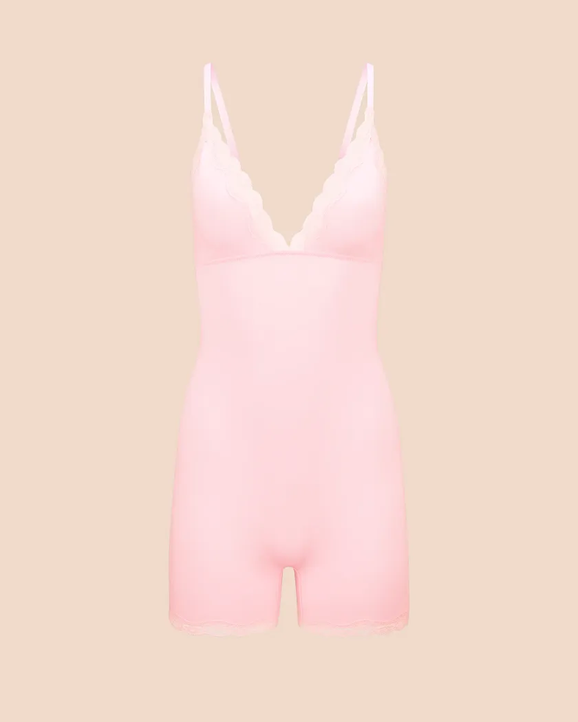 Jersey Romper Light Pink Unlined lounge bundle Still 2