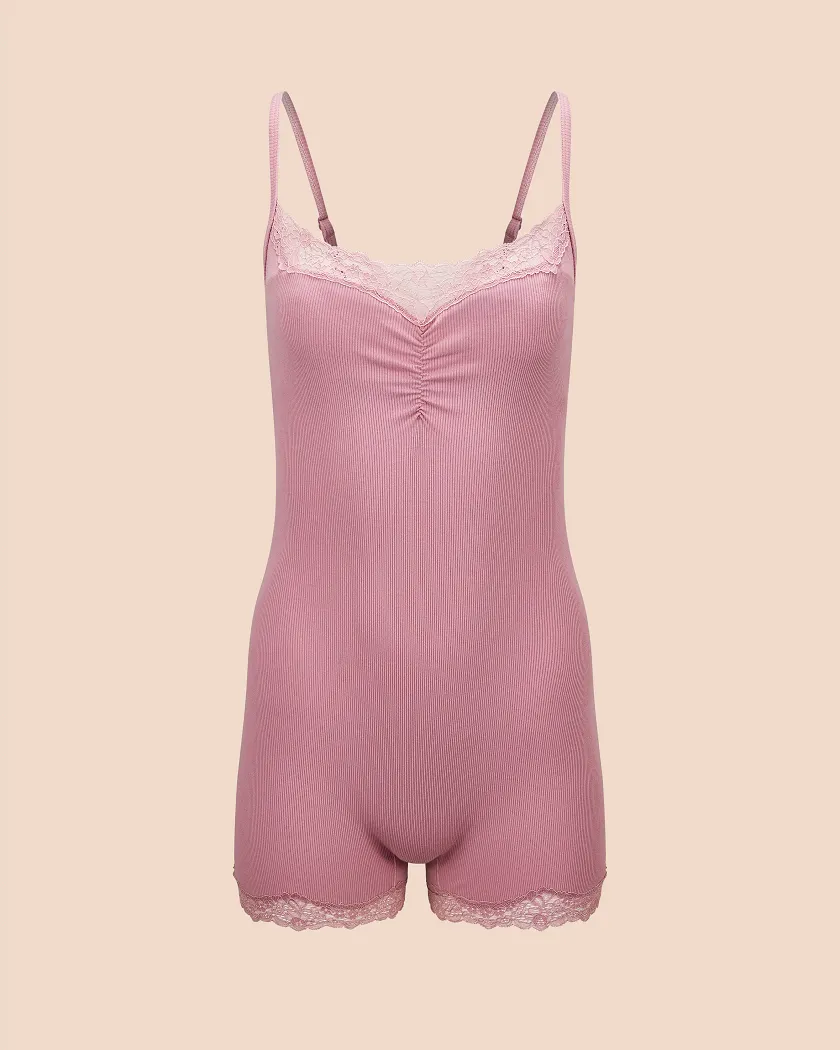 Rib Romper Medium Purple lounge bundle Still 2