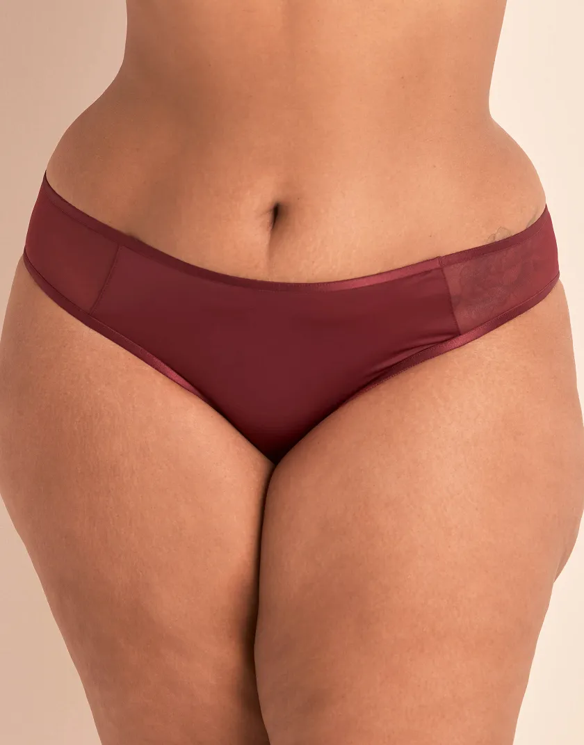 Domi Bikini Dark Red Plus panty bundle Model 5