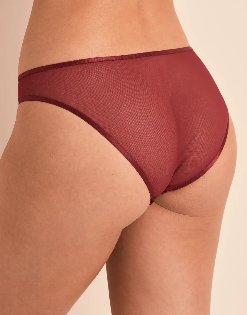 Domi Bikini Dark Red panty bundle Model 4