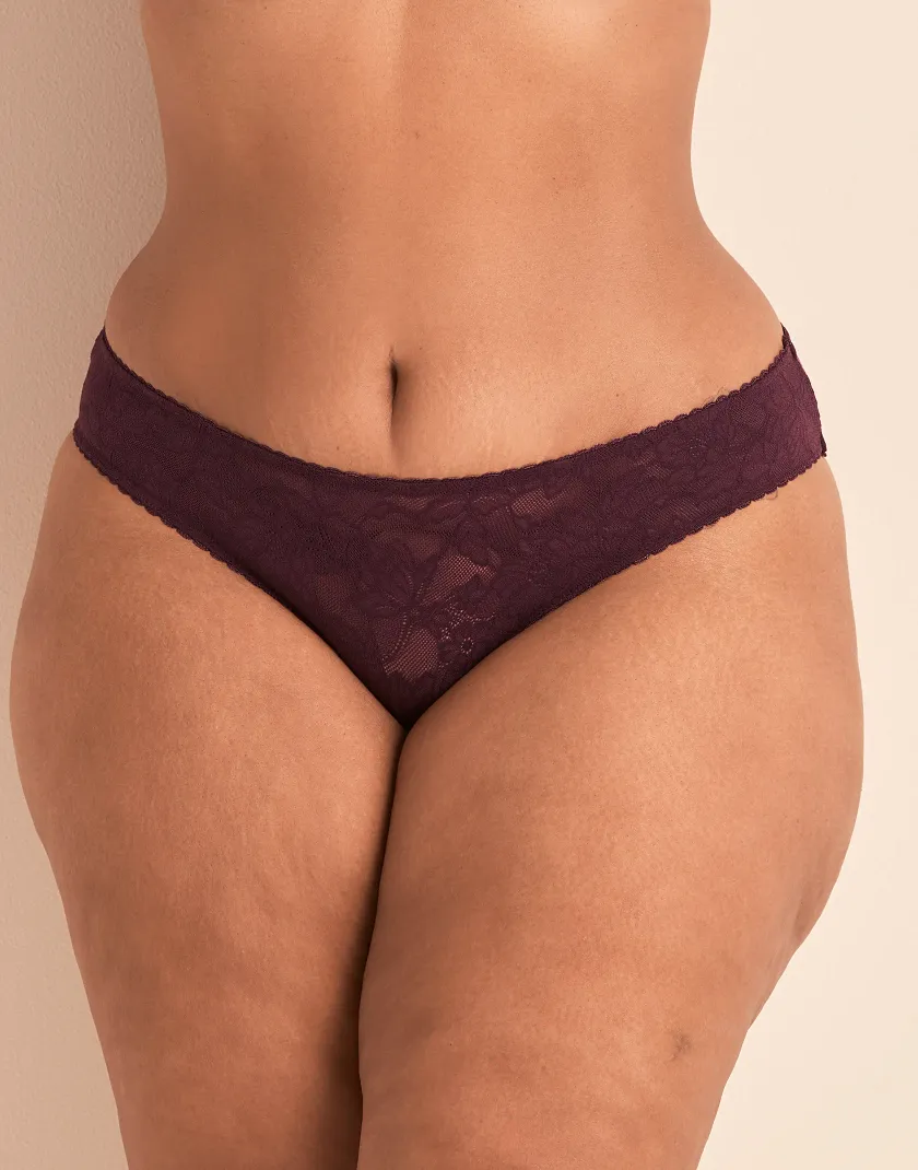 Leina Bikini Dark Purple Plus panty bundle Model 5