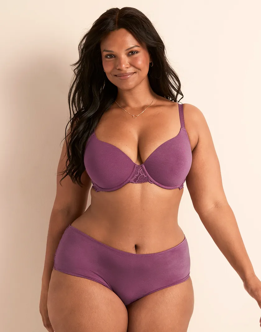 Teagan Dark Purple 2 Contour bra bundle Model 7