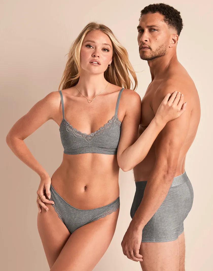 Classic Cotton Boxer Gray sleepwear bundle Model 4