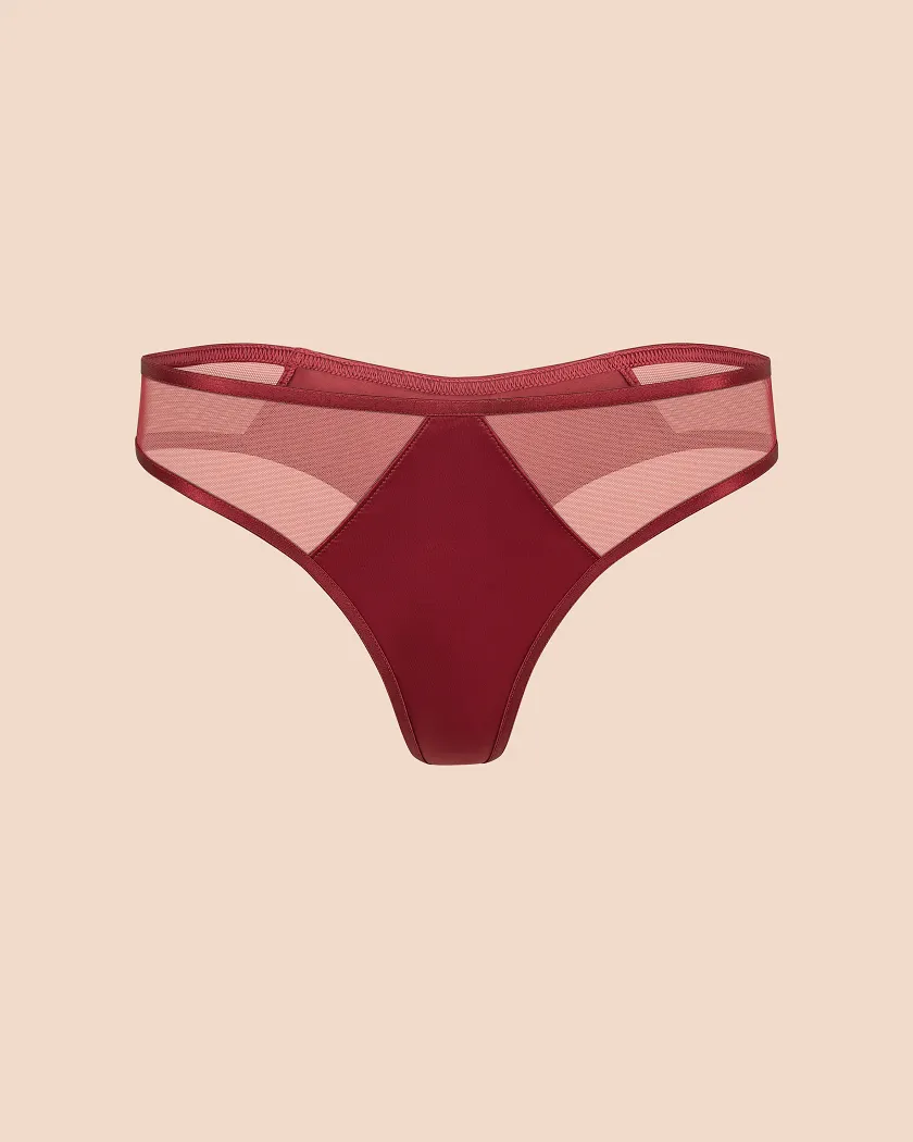 Tory Thong Dark Red panty bundle Still 2