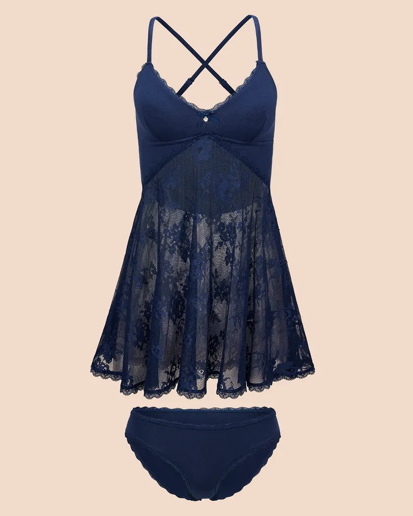Marien Dark Blue sleepwear bundle Still 3