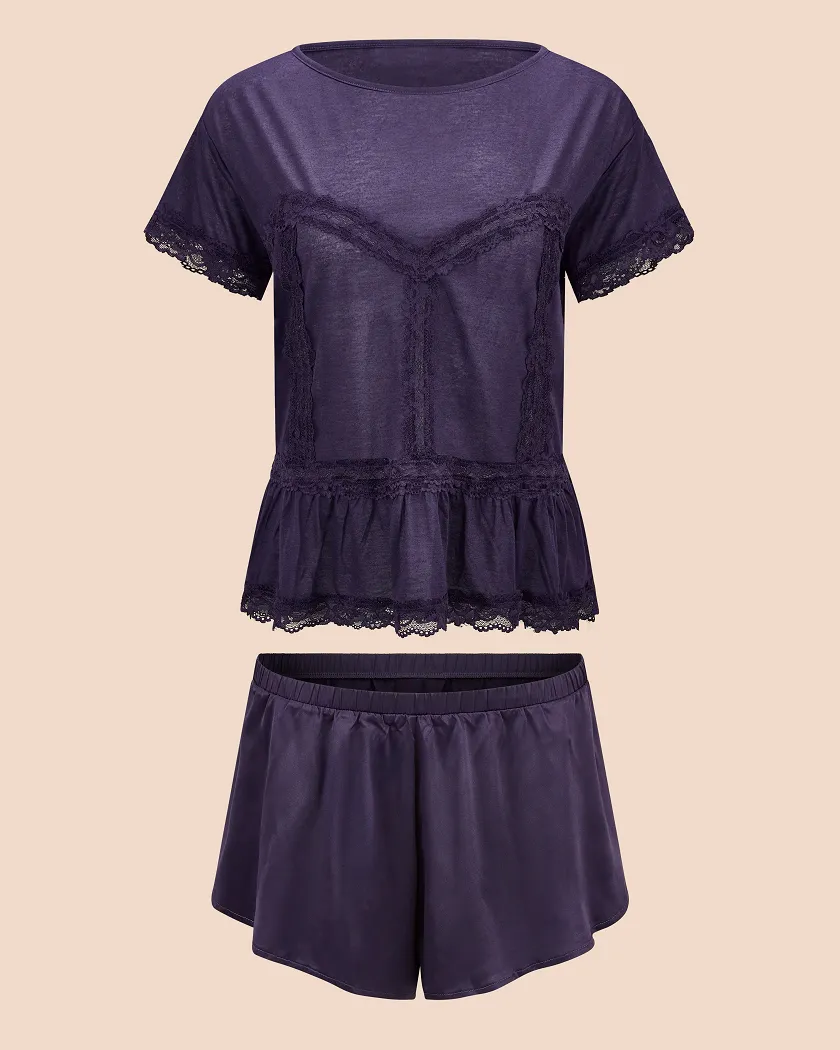 Patrice Dark Purple sleepwear bundle Still 3