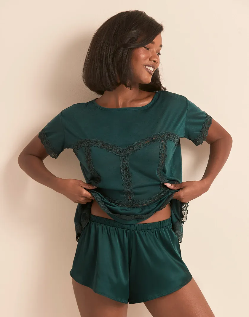 Patrice Dark Green sleepwear bundle Model 6