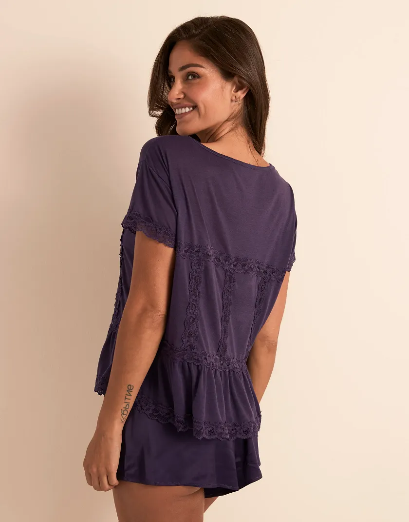 Patrice Dark Purple sleepwear bundle Model 6