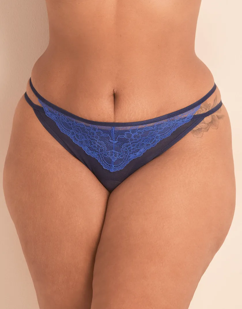 Serah Brazilian Dark Blue Plus panty bundle Model 5