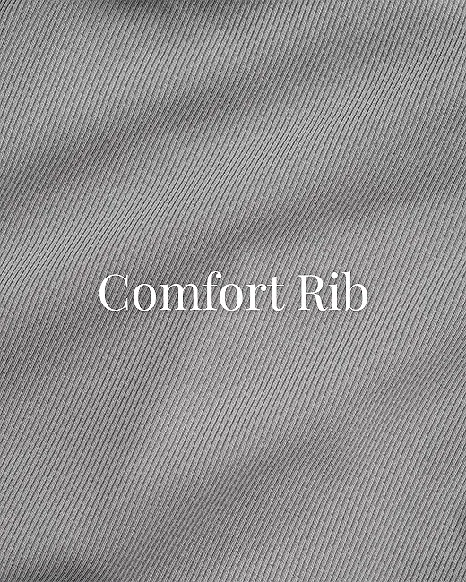 Rib Biker Short Medium Gray lounge bundle Swatch 4