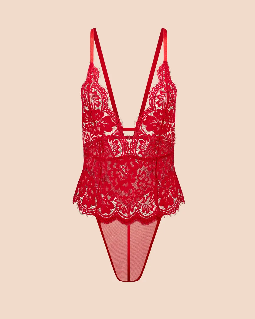 Annushka Dark Red Unlined lingerie bundle Still 2