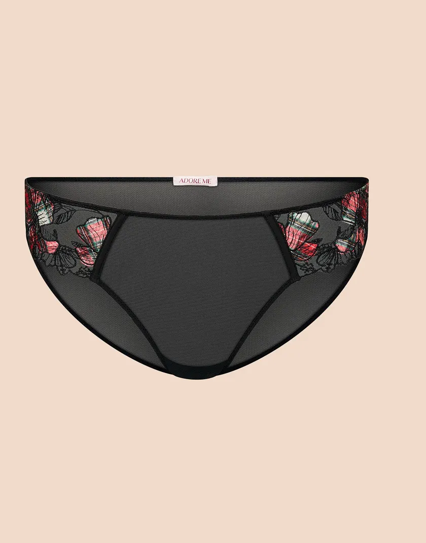 Carole Bikini Plaid Black panty bundle Still 2