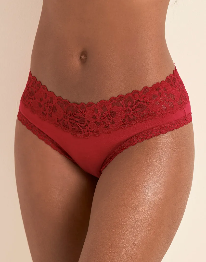 Mckennah C1 Cheeky Dark Red panty bundle Model 4