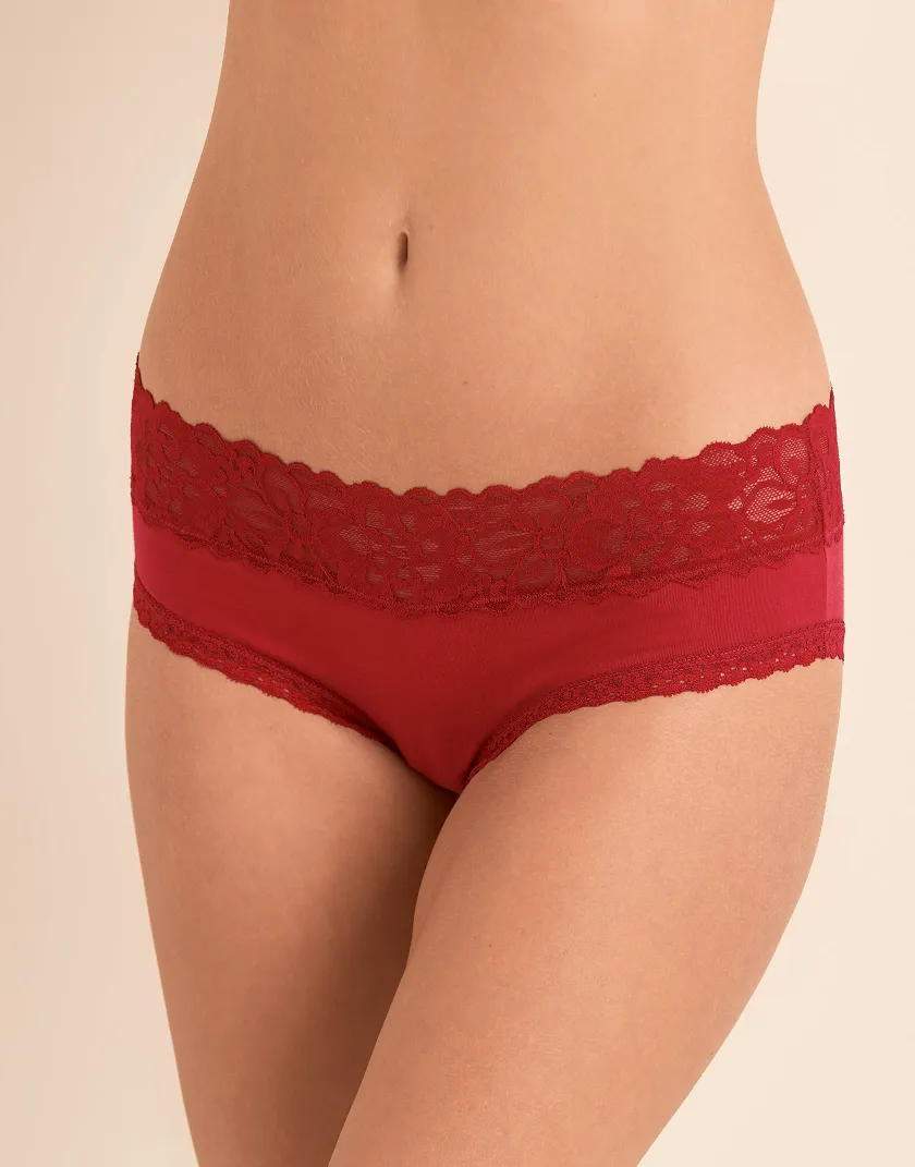 Miley C1 Hipster Dark Red panty bundle Model 2