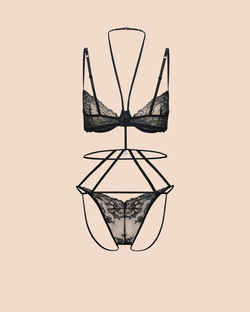 Rubi Black Unlined lingerie bundle Still 2