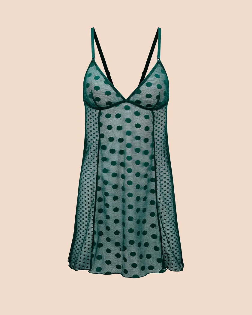 Nanette Dark Green Unlined lingerie bundle Still 2