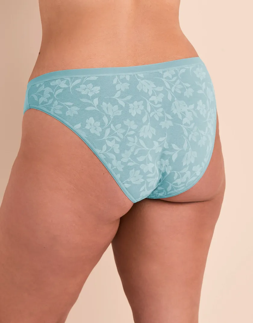 Everly Bikini Floral Blue Plus panty bundle Model 5