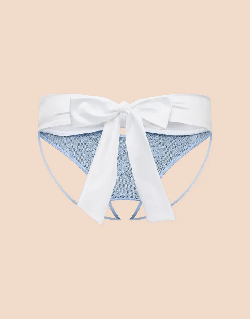 Amaya Crotchless Medium Blue panty bundle Still 4