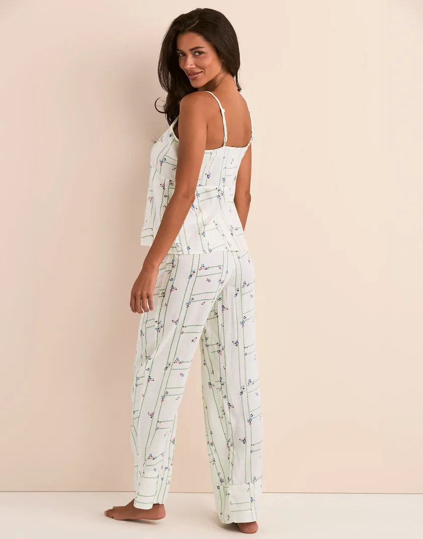 Nessa Floral Beige sleepwear bundle Model 4