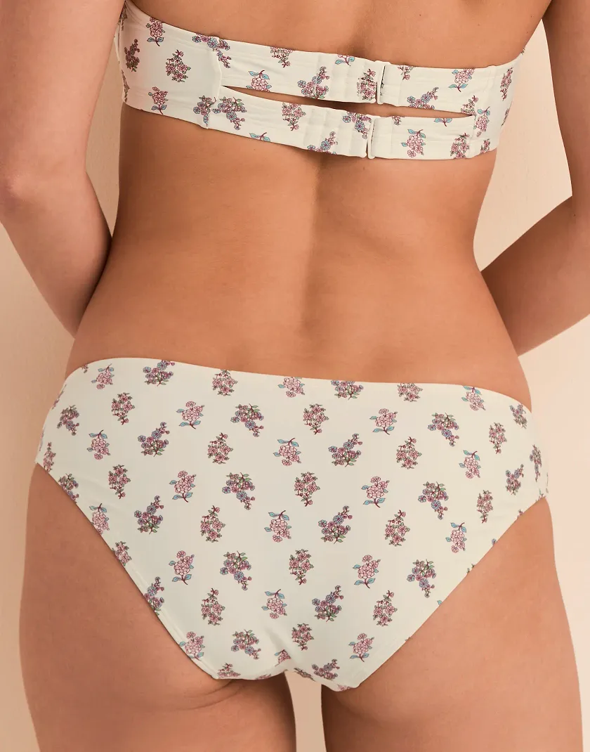 Shelbie B1 Floral Beige swimwear bundle Model 2