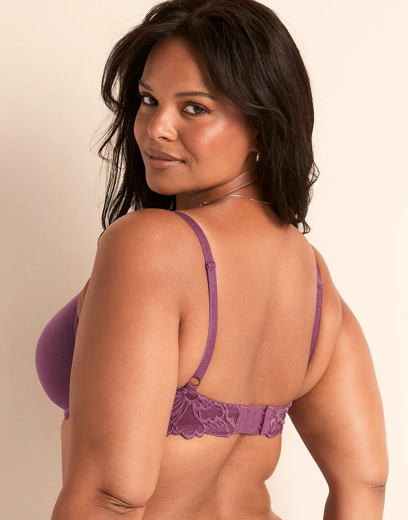 Teagan Dark Purple 2 Contour bra bundle Model 4