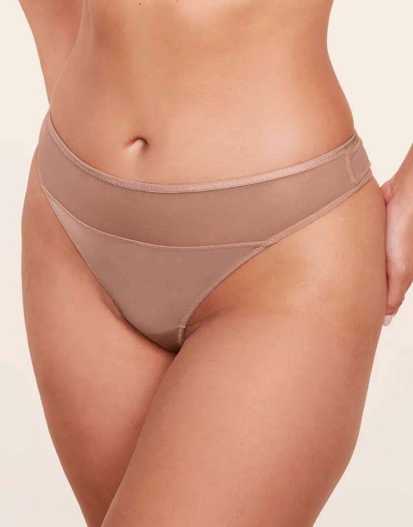 Fallon Thong Medium Beige panty bundle Model 2