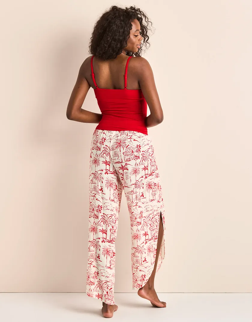 Patti Dark Red lounge bundle Model 4