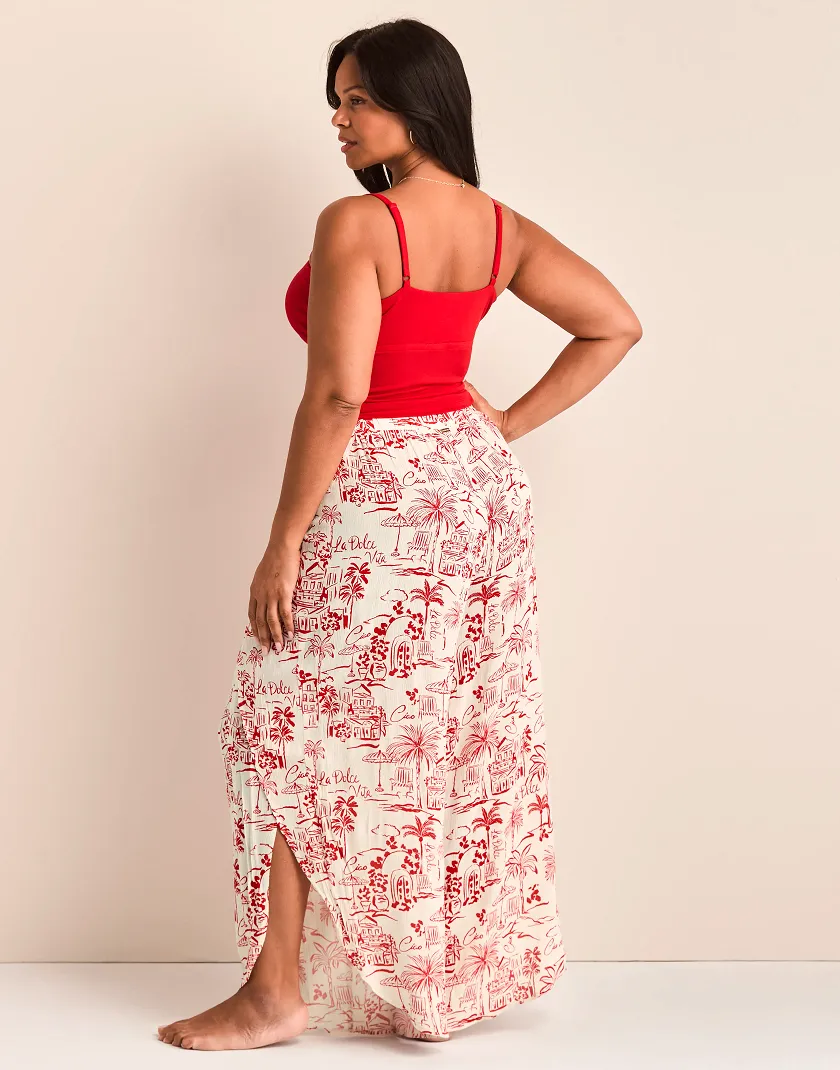 Patti Dark Red lounge bundle Model 5