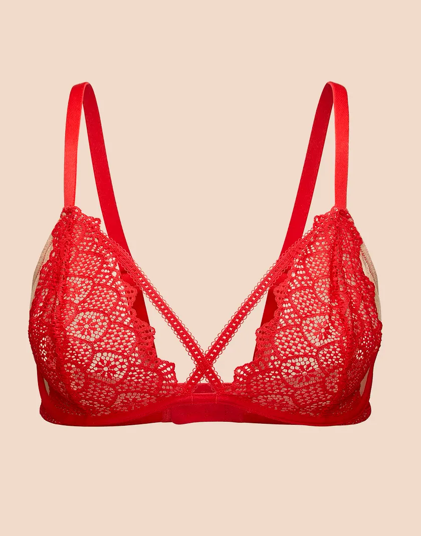 Giudi Dark Red 2 Unlined bra bundle Still 3