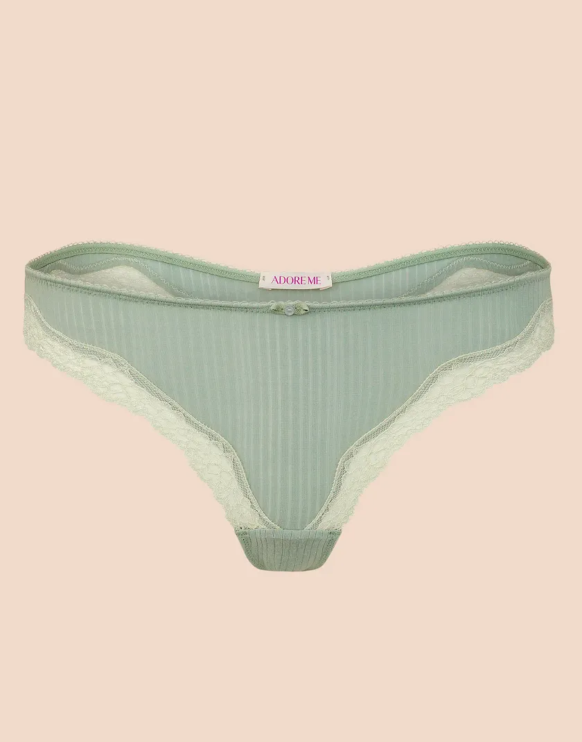 Lilou Thong Medium Green panty bundle Still 3