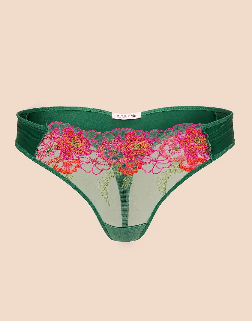 Carolyn Thong Dark Green panty bundle Still 3