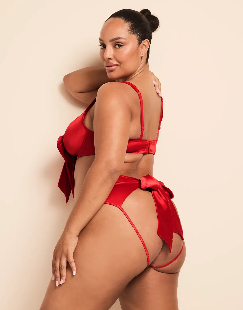 Gynger Dark Red 2 Unlined bra bundle Model 7