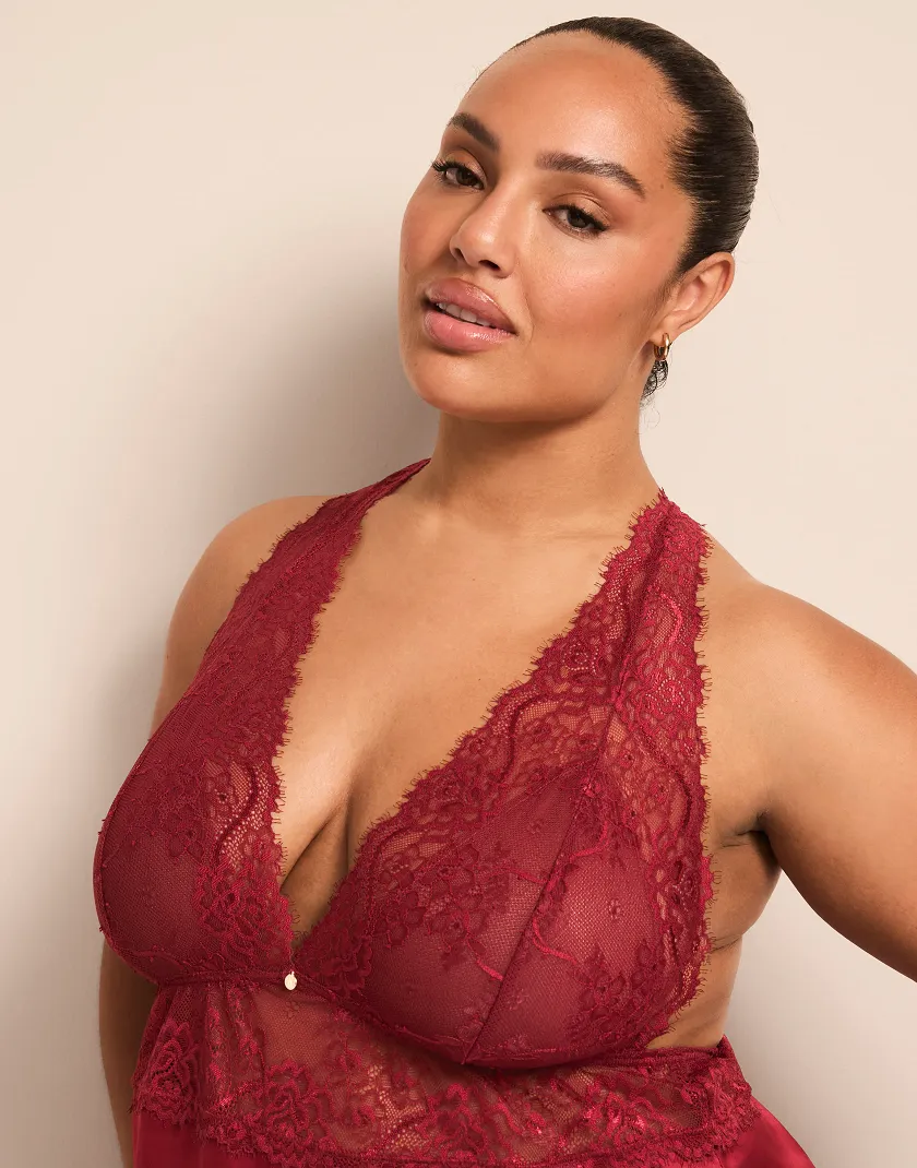 Galilea Dark Red lingerie bundle Model 9