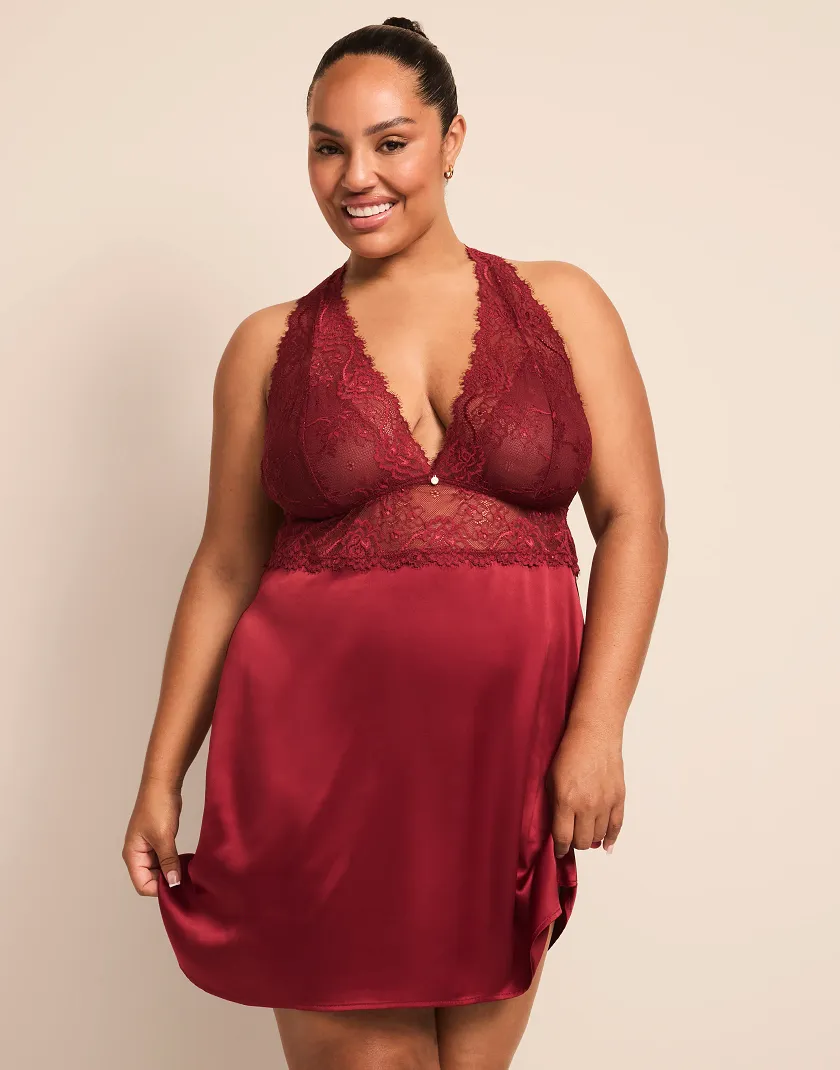 Galilea Dark Red lingerie bundle Model 10
